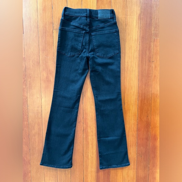 NWT Madewell Kick Out Crop Jeans - Black Rinse Wash - Multiple Sizes - Picture 8 of 11